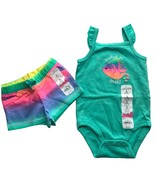 New Jumping Beans Baby Girls Infant Size 3 Months 2 pc Set outfit Shorts... - $12.86