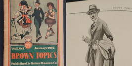 1917 antique BROWN WOOLEN Co. semi-annual edition FASHION CATALOG tailor... - £71.18 GBP