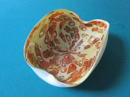 ORIGINAL MURANO GLASS ITALY BOWL CENTERPIECE FREE FORM ORIGINAL - $124.73