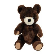 13&quot; VINTAGE CALIFORNIA STUFFED TOYS BROWN JOINTED TEDDY BEAR ANIMAL PLUSH - £43.84 GBP