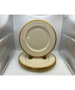 Set of 4 Lenox TUXEDO Gold Mark Dinner Plates - $127.99