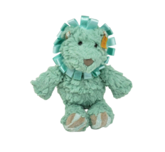 8" Steiff Mint Green Pawley Baby Lion Stuffed Animal Plush Toy 065613 Soft - $42.75
