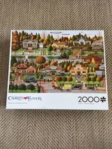 Charles Wysocki Labor Day In Bungalowville 2000 PC Puzzle Brand Buffalo - £14.17 GBP