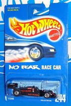 Hot Wheels Mid 1990s Mainline #244 NO FEAR Race Car Black w/ BWs - £3.91 GBP