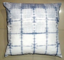 Traditional Jaipur Tie Dye Pillow Covers, Indigo Cushion Cover 18x18, Sh... - £12.59 GBP