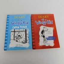 Lot of 2 Jeff Kinney Paperback Diary of a Wimpy Kid #1 Cabin Fever #6 Humor - £7.66 GBP