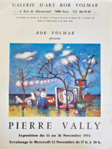 Pietra Vally - Originale Exhibition Poster – G. Ror Volmar - Manifesto - 1974 - $103.19