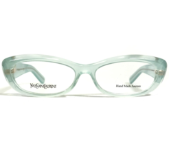 Yves Saint Laurent Eyeglasses Frames YSL6342 IVU Clear Aqua Green 53-15-135 - £58.81 GBP
