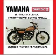 YAMAHA DT250A / DT360A 1974 Factory Service Repair Manual - $20.00