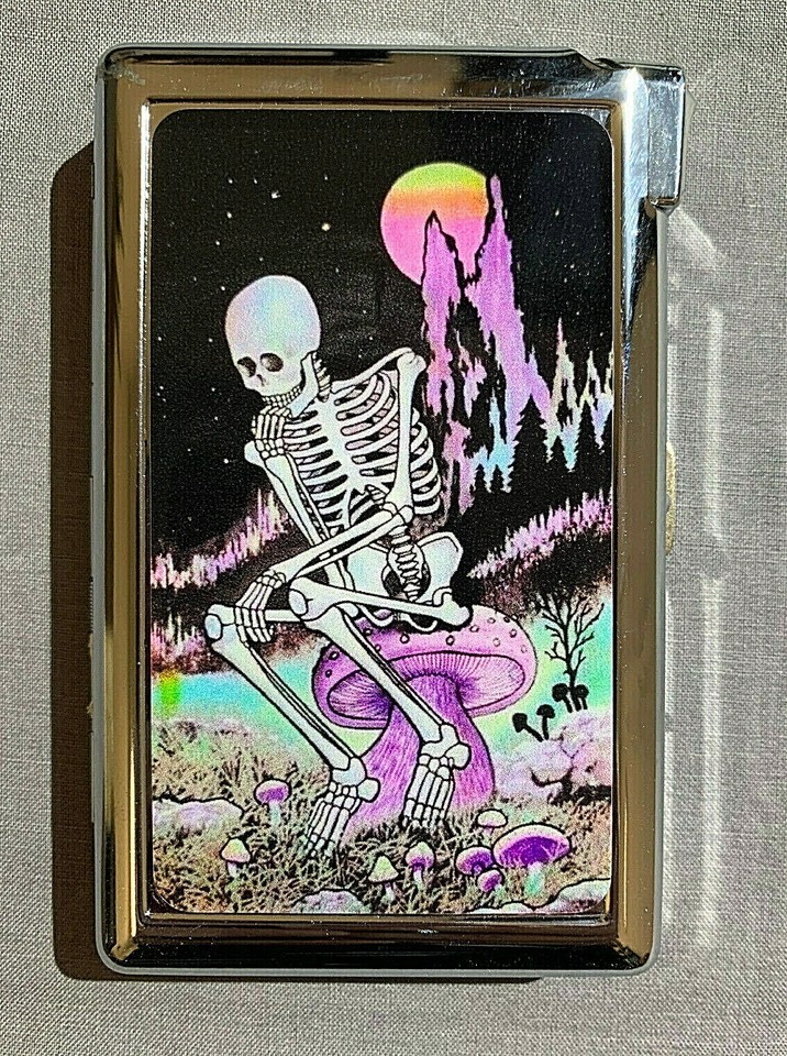 Colorful Trippy Mushroom World D2 100's Size Cigarette Case with lighter... - $21.73 Colorful Trippy Mushroom World D2 100's Size Cigarette Case with lighter... - $21.73