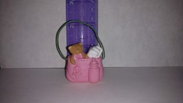 Fisher Price Loving Family Dream Dollhouse Baby Doll Pink Diaper Bag Nur... - $68.53 MXN