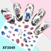 Nail Art 3D Decal Stickers beautiful dream catcher bus anchor flower XF3049 - £2.46 GBP