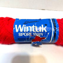 Vintage American Thread Dawn Wintuk Sport Yarn Skeen 15 Flame WN5 - $10.62