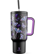Meoky 40 Oz Glow In The Dark Tumbler With Handle And Straw, Tumbler, But... - $44.96