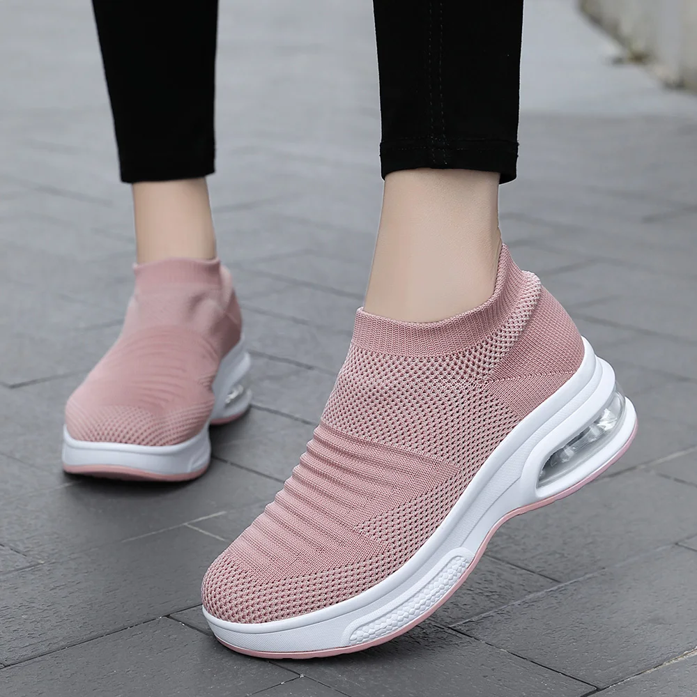 Best Sneakers Women Slip-on Wees Pumps Shoes Nice Fretwork So Sneaker Autumn Fem - £93.62 GBP