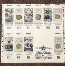 Dallas Cowboys 2005 Uncut Season Tickets - £158.27 GBP