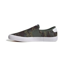 adidas Men Vulcraid3r Slip on Skate Shoe Green Oxide/White GW4108 - $40.00