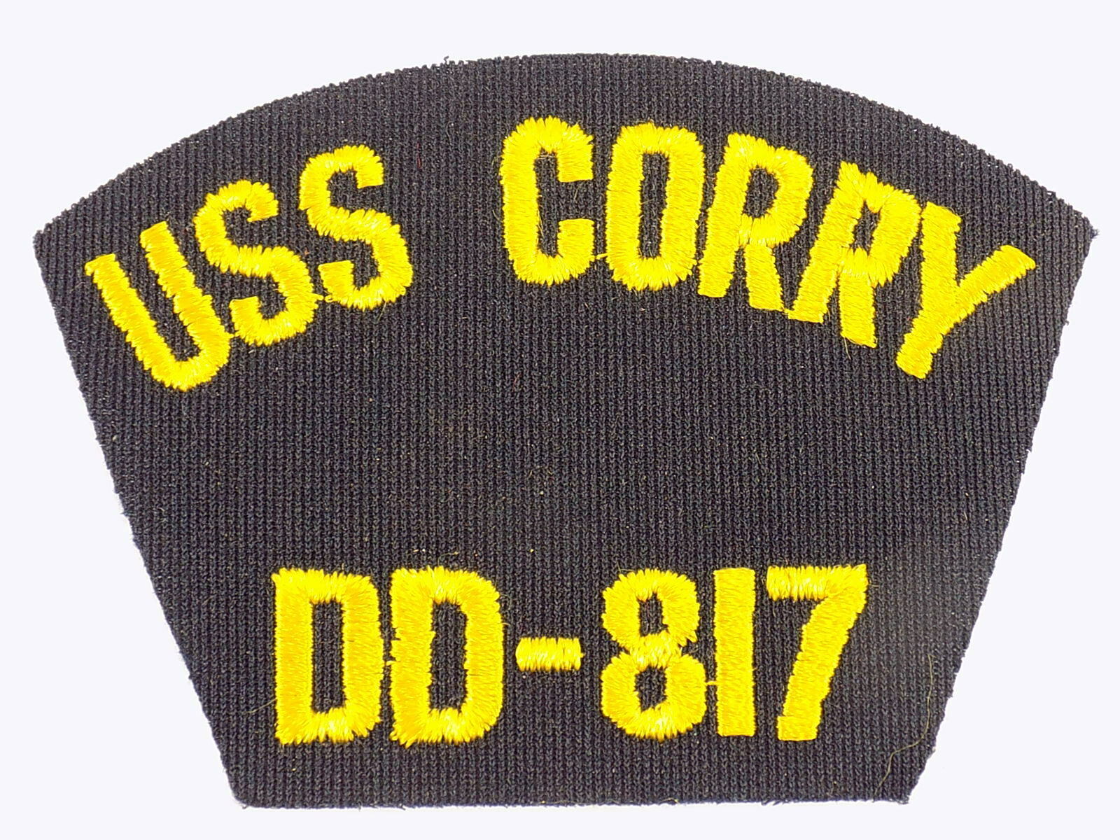 MILITARY PATCH  US NAVY USS CORRY DD-817 Sew On NEW 4 1/2&quot; W x 3&quot;T - $3.46