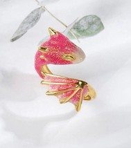 Pink and gold dragon ring - Adjustable To Any Size - £12.65 GBP