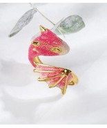 Pink and gold dragon ring - Adjustable To Any Size - £12.44 GBP
