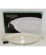 Godinger 6387 Natura 11 By 16 Inch Off White Porcelain Serving Tray With... - £36.37 GBP