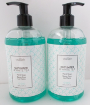 Lot 2 Hand Soap Cucumber White Tea Vitamins VITABATH 16 oz x 2= 32 Oz - $14.84