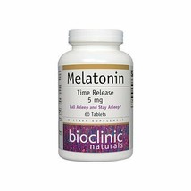 Bioclinic Naturals, Melatonin Time Release 5 mg 60 tabs - $14.36