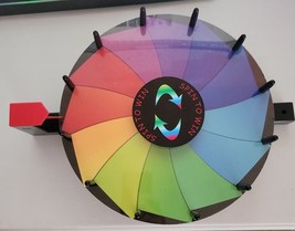 12&#39;&#39; Spinning Prize Wheel Tabletop 14 Color Slots Dry Erase - £19.57 GBP