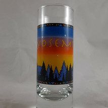 Yosemite Shot Glasses Mountains Trees Sunset - $4.94