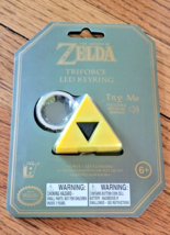 The Legend Of Zelda Triforce LED Keyring - Yellow, Lights Up - £12.29 GBP