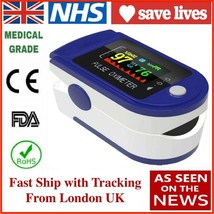 Finger Pulse Oximeter Blood Oxygen Saturation Monitor Heart Rate Sport E... - £18.09 GBP