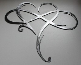 Infinity Heart - Metal Wall Art - Silver 10 3/4&quot; x 12 1/4&quot; - $29.43