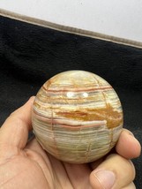 Banded Large size Onyx sphere brown  Crystal Ball healing 75mm 604gm Round - £35.52 GBP