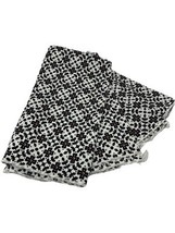 Longaberger 100% Cotton Black and White Floral Napkins 18&quot; Lot of 4 - $30.61 CAD