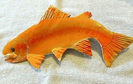 &quot; Golden Trout Curved Carving&quot;, 13 1/4 Inch ,* 2021 Ready to Ship!! * Le... - $37.62