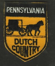 Vintage Pennsylvania Dutch Country Embroidered Cloth Souvenir Travel Patch - £3.94 GBP