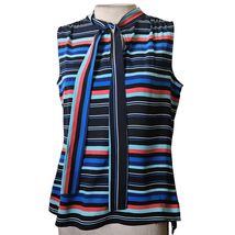 Tommy Hilfiger Striped Sleeveless Blouse Size Small - £19.61 GBP