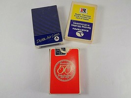 Vintage PLAYING CARDS 3 Decks Delta 1979 50th Anniversary Eastern Airlines Ryder - £7.73 GBP