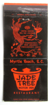 Jade Tree Restaurant - Myrtle Beach, South Carolina 30 Strike Matchbook Cover SC - £1.37 GBP