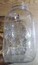 Golden Harvest Quart Glass Mason Jar Anchor Hocking Logo-Cornucopia - 7&quot;... - $5.00