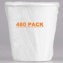 480 Case 10 oz. Lavex Lodging Plain White Individually Wrapped Paper Hot... - £68.40 GBP