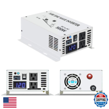 Wzrelb 500W Pure Sine Wave Solar Power Inverter 24V Dc To 120V Ac 60Hz - $133.65