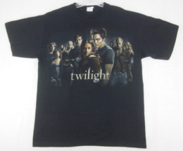 Twilight Movie Mens T Shirt (L) Black Cotton Short Sleeve Double Sided Graphics - $39.12