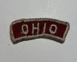 (Boy Scouts red and white shoulder state patch -   OHIO 2” - $8.25