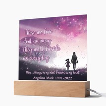 In loving memory of my mom Acrylic Plaque, Personalized Mom Sympathy Gift  - £52.23 GBP