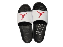 Nike AR6374-016 Air Jordan Break White Black Red Slide Sandals Mens Size 13 - £39.80 GBP