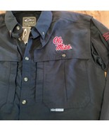 Size Small Drake Ole Miss Rebels University of Mississippi Black Vented ... - £22.12 GBP