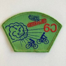 Dekalb 60 Windy Cloud Blowing Anthropomorphic Vintage Cycling Patch - £11.65 GBP