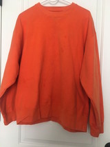 Gap Men’s Sweatshirt Crew Neck Athletic Size Medium Orange - $40.59