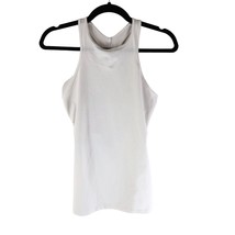 Athleta Womens Contemplation Tank Top Open Back Racerback White S - £11.39 GBP